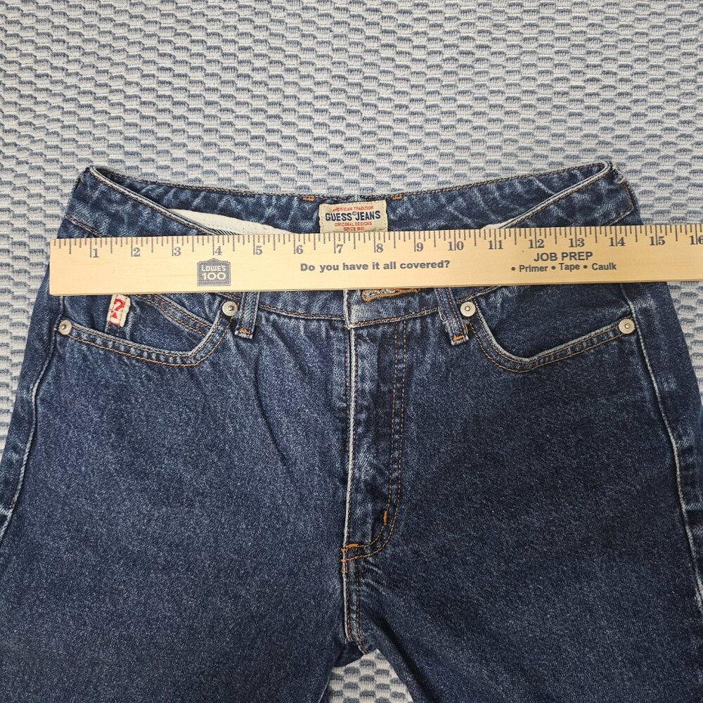 Vintage Guess Jeans American Tradition - Dark Wash High Rise Straight - Size 29 - Picture 6 of 8